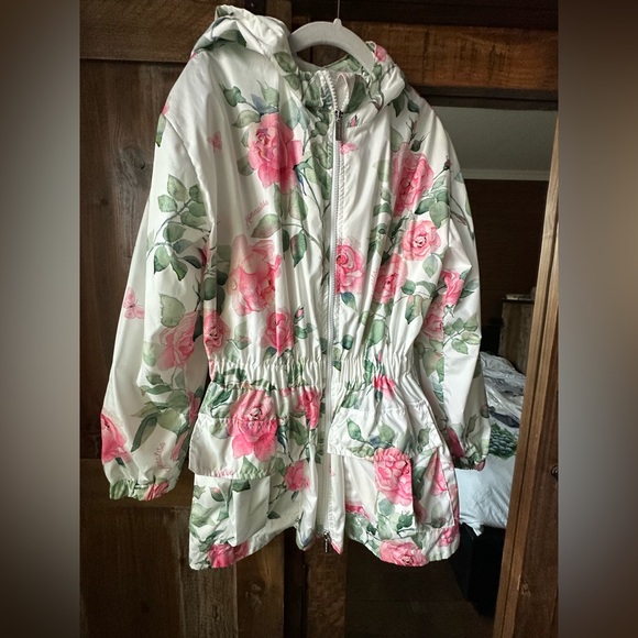 🌺Beautiful Monnalisa Windbreaker Girls 10-12 - Picture 1 of 7